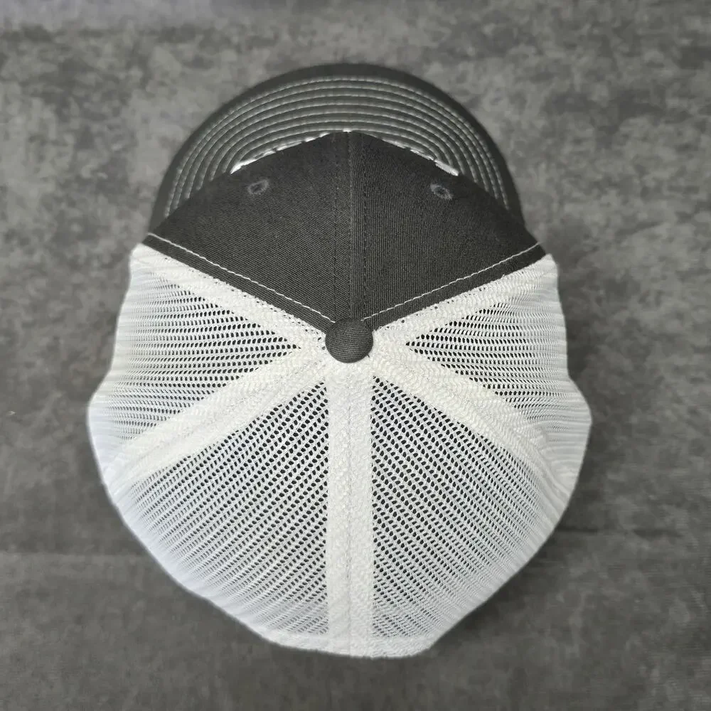 Sanctuary Beaker Gray White Trucker Hat Dutchie Richardson Adjustable Strap Cap